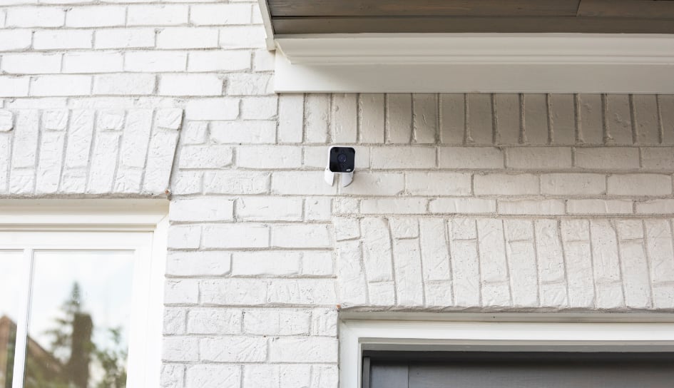 ADT outdoor camera on a Syracuse home